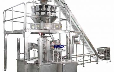 ถุง doy โรตารี่อัตโนมัติพร้อมเครื่องปิดปากถุงแบบซิป