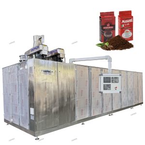 เครื่องบรรจุและขึ้นรูปถุงอิฐสูญญากาศแบบสองห้องอัตโนมัติ