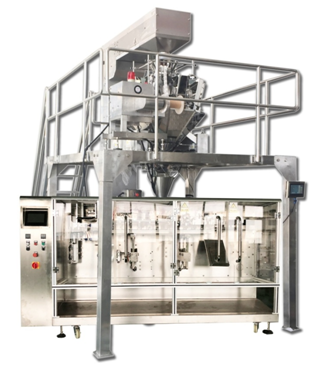 Roasted Coffee Beans Packaging Machine with multi heads weigher for premade pouch เครื่องบรรจุเมล็ดกาแฟคั่วที่มีเครื่องชั่งหลายหัวสำหรับกระเป๋าทำมือ