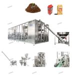 เครื่องบรรจุและขึ้นรูปถุงกาแฟแบบห้องสูญญากาศ 2 ชั้น