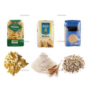 ถุงก้นแบนอัตโนมัติขึ้นรูปบรรจุบรรจุภัณฑ์ติดฉลากสำหรับธัญพืช