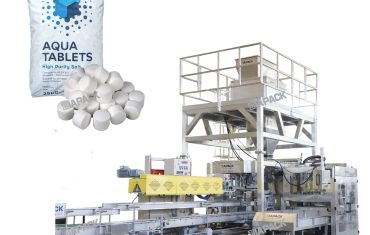 เครื่องบรรจุและชั่งน้ำหนักเม็ดเกลือ 25-50 กก.